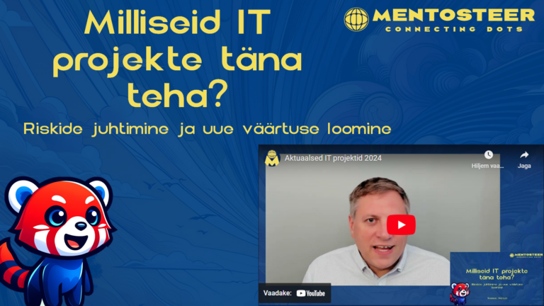 Veebiseminar - IT projektid riskide juhtimine, talitluspidevus, efektiivsus, AI, tehisintellekt