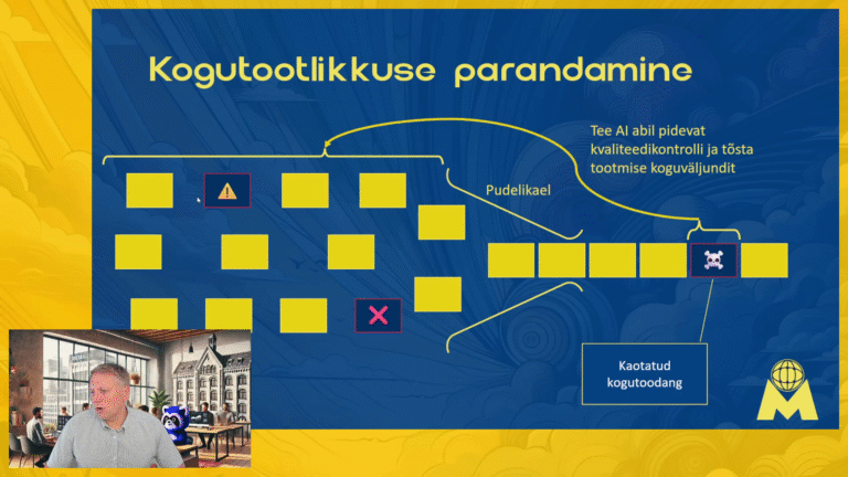 AI-ga saab muuta kvaliteedikontrolli regulaarsemaks ning seeläbi vähendada tootmise kadusid.